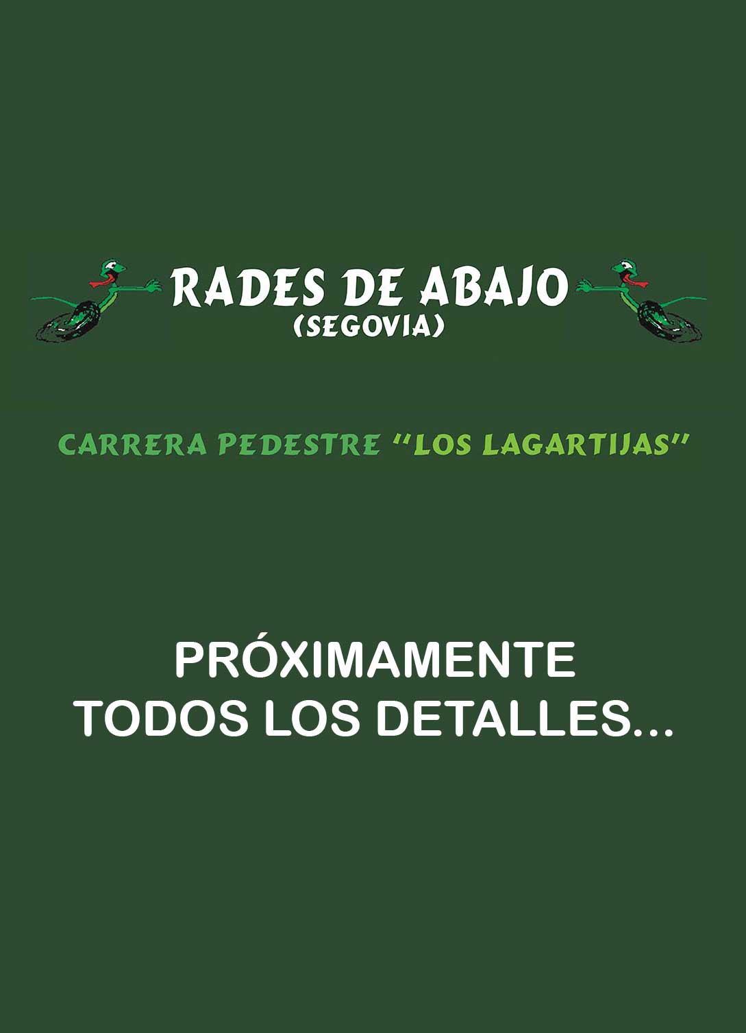 Programa de la Carrera Pedreste